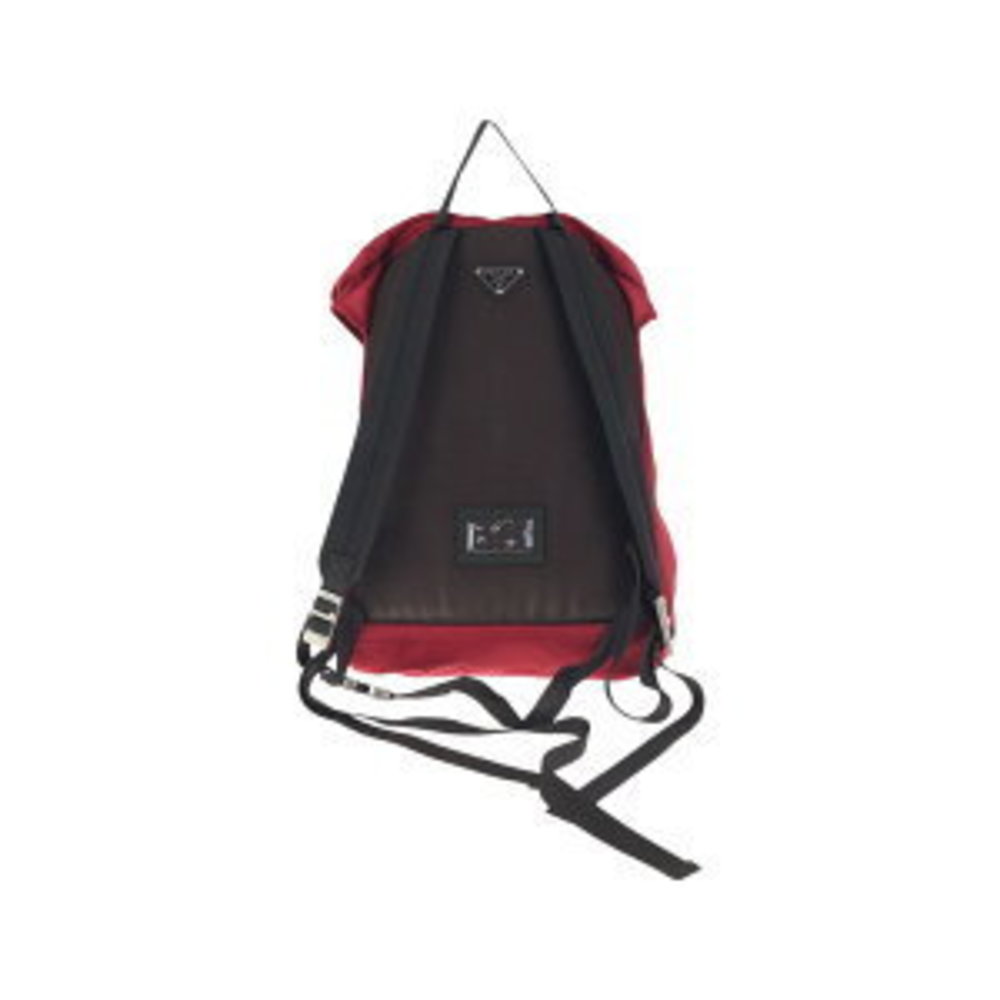 Prada Tessuto Triangular Red Khaki Green Nylon Ba… - image 2